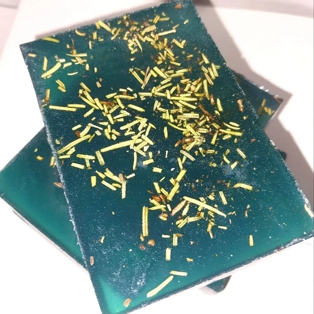 Hand crafted natural Rosemary Cumber soap bar
